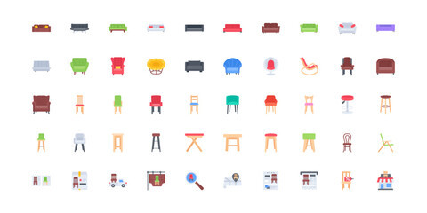 furniture icon set