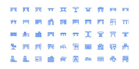 furniture icon set