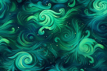 Abstract emerald background. Leaves texture