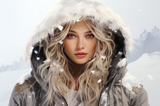 portrait of a person in winter