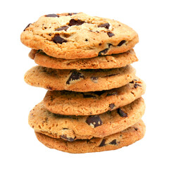 Chocolate cookies / Transparent background
