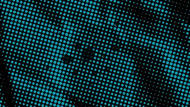 Dark Gritty Grunge Brush Stain Halftone Pattern Video Transition Distressed Effect Seamless Loop