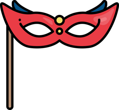 recommend clip art: Eye mask line icon