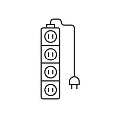 Extension cord icon. Extension cord flat sign design. Extension cord symbol vector pictogram. UX UI icon