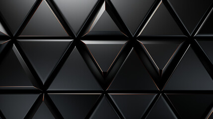 Fototapeta na wymiar Polished, Semigloss Wall background with tiles. Triangular, tile Wallpaper with 3D, Black blocks