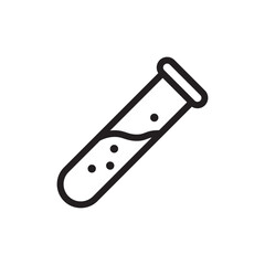 Flask icon. Chemical flask flat sign design. Glass flask symbol vector pictogram. UX UI icon