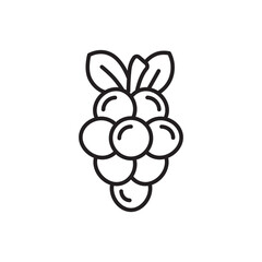 Grape icon. Grape flat sign design. Grape symbol vector pictogram. UX UI icon grape