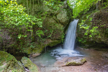 Hajsky waterfall, National Park Slovak Paradise, Slovakia
