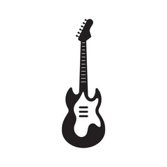 Guitar vector icon. Classic guitar flat sign design illustration. Guitar symbol pictogram. UX UI icon