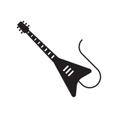 Guitar vector icon. Classic guitar flat sign design illustration. Guitar symbol pictogram. UX UI icon