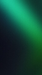 Glowing green blurred light gradient dark grainy black vertical background glowing light spot copy space - obrazy, fototapety, plakaty