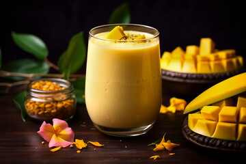 Mango lassi indian cocktail