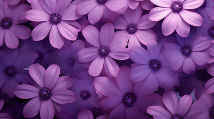 Purple, Flower Pattern Background. Generative AI