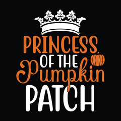 Princess of the Patch Pumpkin for girls Thanksgiving Fall