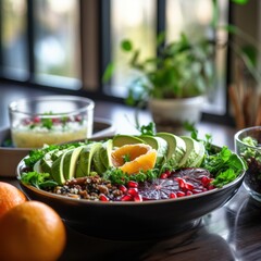 Vegan Winter Salad with Food a winter salad with quinoa