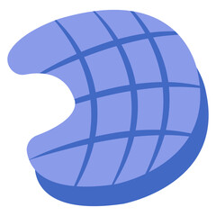 Creative design icon of fish steak 