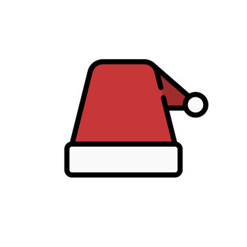Santa hat vector icon