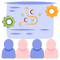 Vector design of strategic presentatio