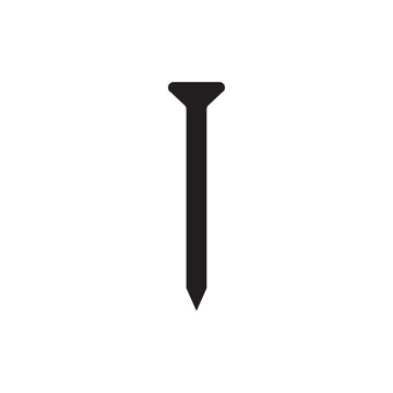 Nail icon. Nail flat sign design. Nail symbol vector pictogram. UX UI icon