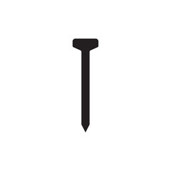 Nail icon. Nail flat sign design. Nail symbol vector pictogram. UX UI icon