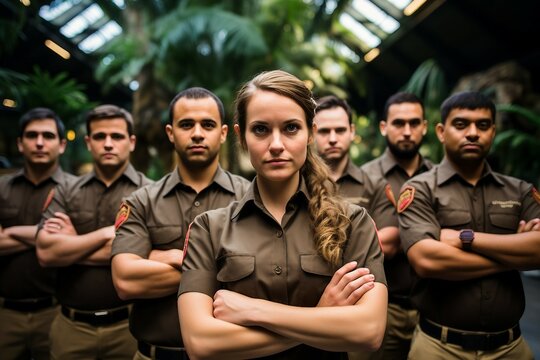 Zookeeper Team with Crossed Arms.
