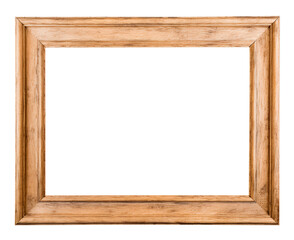 wood frame isolate transparent background