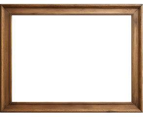 Obraz premium wood frame isolate transparent background