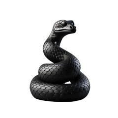 black snake isolated