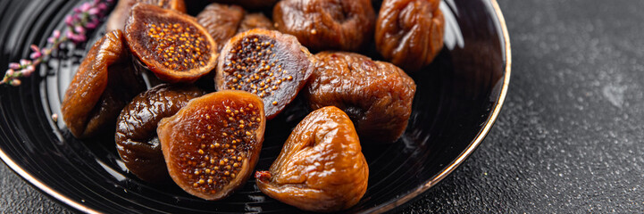 dried figs fruit eating cooking meal food snack on the table copy space food background rustic top view