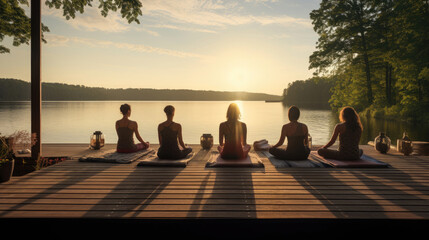 Tranquil Yoga Retreat by the Lakeside