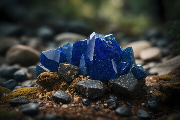Lapis Lazuli Natural Stone Formations
