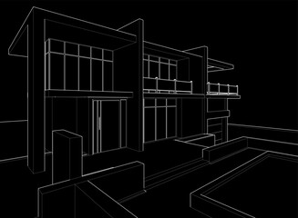 house building sketch architectural drawing
