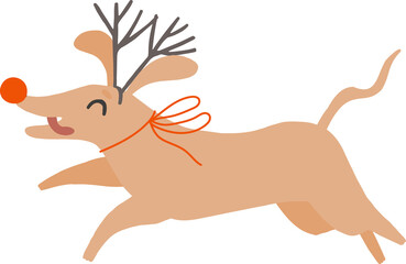 Cute Christmas holiday png element. Hand drawn in simple cartoon style