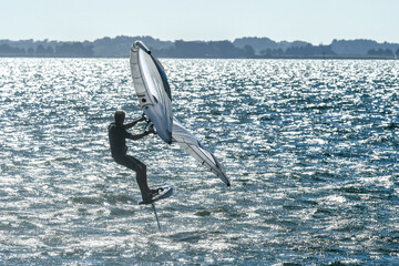 Vol en wing foil