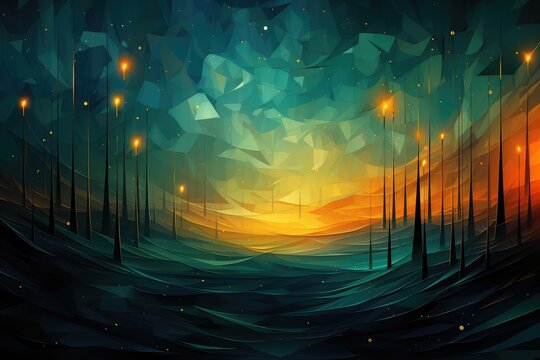 Abstract background for St. Stephen's Day (Ireland): A public holiday on December 26th, dedicated to charity and good deeds. - Powered by Adobe