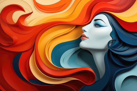 Abstract background for Nollaig na mBan (Ireland): Celebrates Women's Christmas on January 6th, when women take a break from housework.