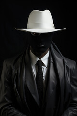 Mann im Anzug anonym - obrazy, fototapety, plakaty