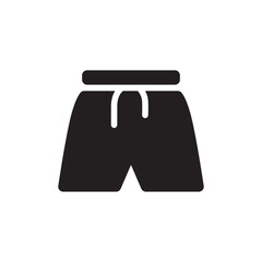 Shorts icon. Short flat sign design. Shorts vector symbol pictogram. UX UI icon 