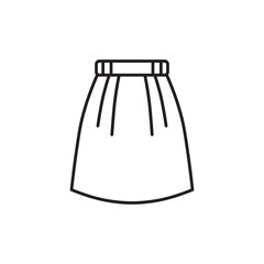 Skirt icon. Skirt flat sign design. Skirt vector symbol pictogram. UX UI icon 