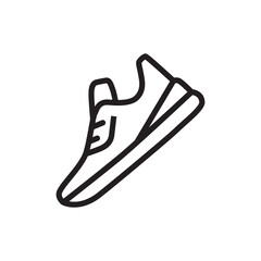 Sneakers icon. Sneakers flat sign design. Sneakers symbol pictogram. Sport shoe icon. Sport shoes sign. UX UI icon