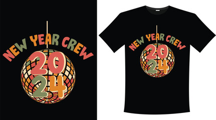 Retro Happy New Year t-shirt design