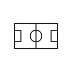 Soccer field icon. Soccer field flat sign design. Soccer field symbol pictogram. UX UI icon vector