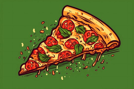 illustration of a pizza
