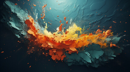 abstract painting background or texture. 3d Rendering