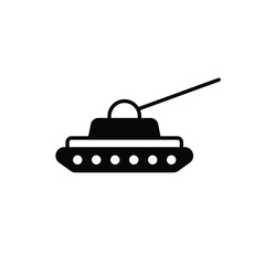 Obraz premium Tank vector icon. Tank flat sign design. Military tank symbol pictogram. UX UI icon