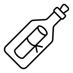 Message In Bottle Icon