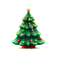 Weihnachtsbaum, Christbaum isoliert auf transparenten Hintergrund, Weihnachten