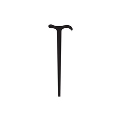 Walking stick vector icon. Walking stickl flat sign design. Walk stick symbol pictogram. UX UI icon
