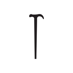 Walking stick vector icon. Walking stickl flat sign design. Walk stick symbol pictogram. UX UI icon