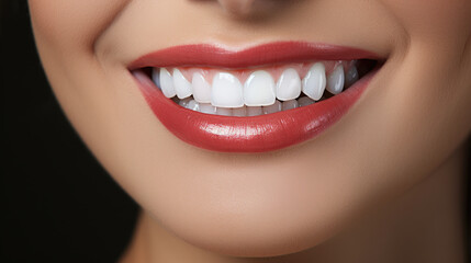 Fototapeta premium A woman's smile. Healthy teeth.
